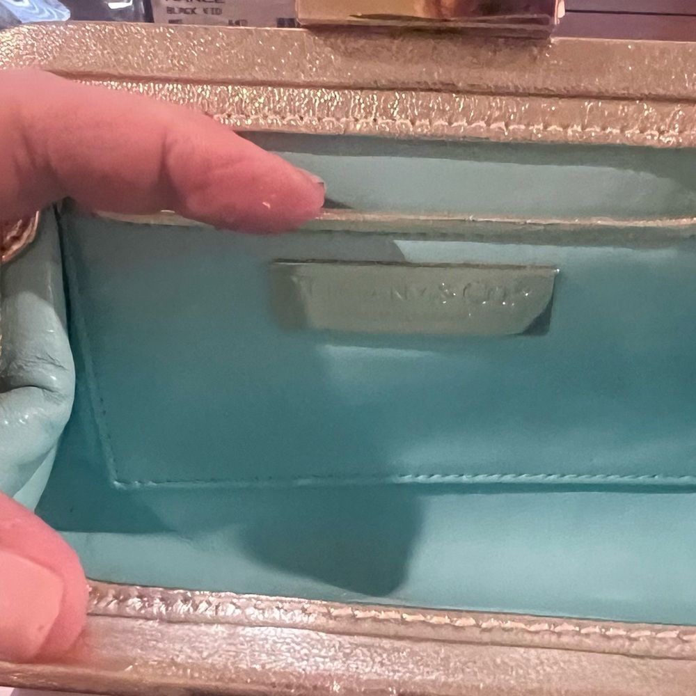 Tiffany & Co. Morgan Gold Leather Clutch - New - Picture 5 of 12